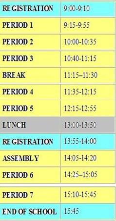 timetable