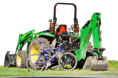 Singletrack Mind - Digging In: Backhoe and bike